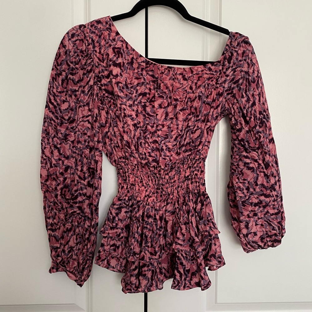 Gilner Farrar raven blouse size XS